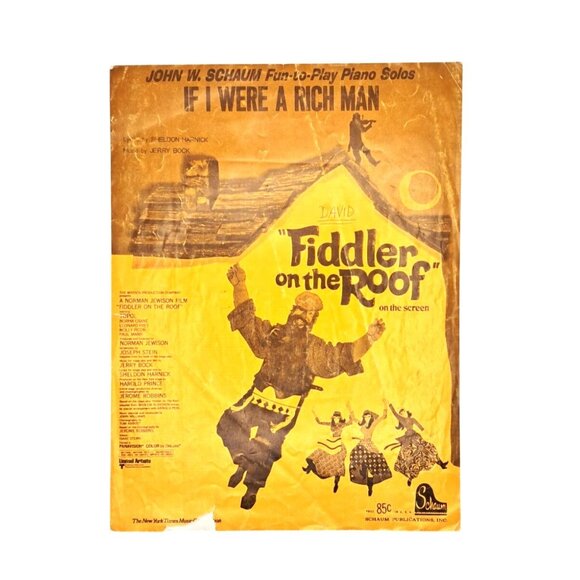 Vintage Schaum Piano Sheet Music Lot: "Fiddler On The Roof" "The Entertainer" & - Picture 10 of 11